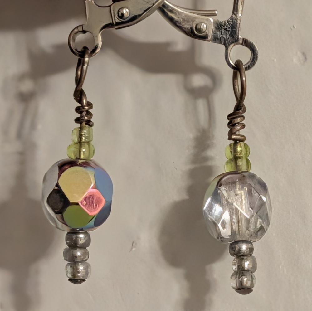 Multicolor Beaded Dangle Earrings